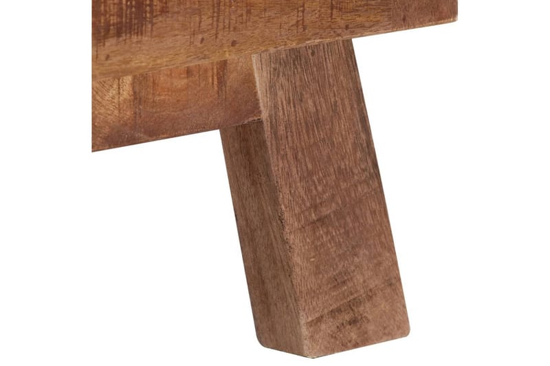 TV-benk 110x30x40 cm grovt mangotre - Grå - Møbler - Mediamøbel & tv møbel - TV-benk & mediabenk