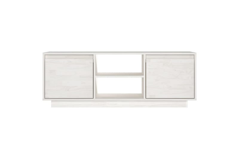 TV-benk 110x30x40 cm heltre furu hvit - Hvit - Møbler - Mediamøbel & tv møbel - TV-benk & mediabenk