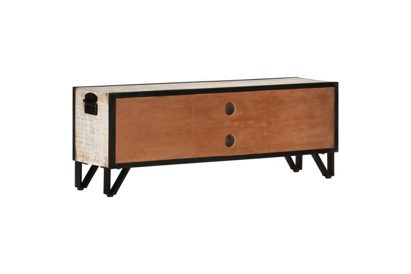 TV-benk 110x30x41 cm heltre akasie - Grå - Møbler - Mediamøbel & tv møbel - TV-benk & mediabenk