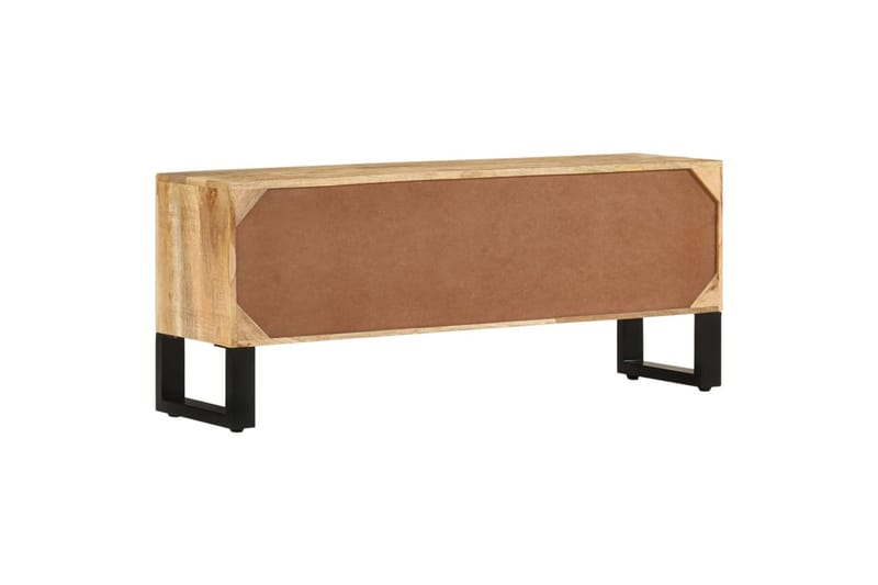 TV-benk 110x30x45 cm grovt mangotre - Brun - TV-benk & mediabenk