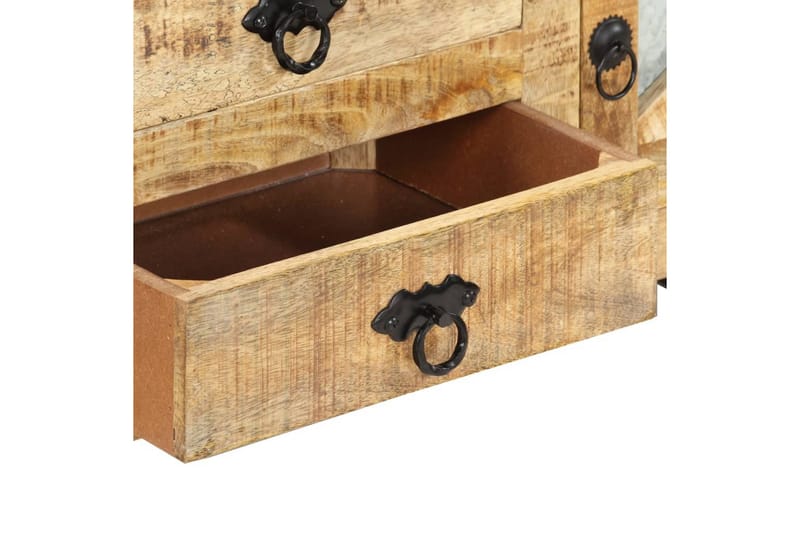 TV-benk 110x30x45 cm grovt mangotre - Brun - Møbler - Mediamøbel & tv møbel - TV-benk & mediabenk