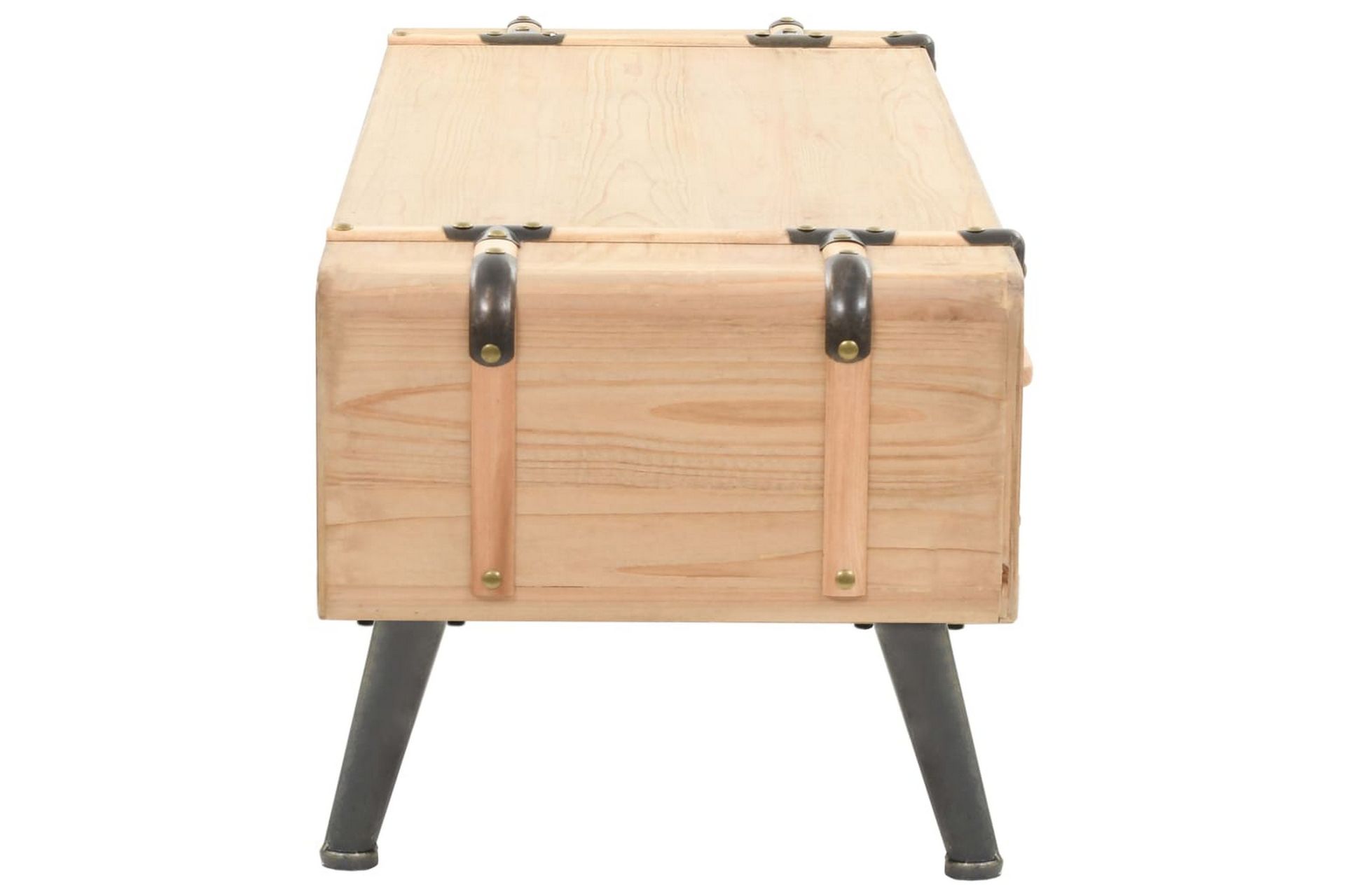 TV-benk 110x33x35 cm heltre gran - Brun - Møbler - Mediamøbel & tv møbel - TV-benk & mediabenk