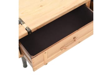 TV-benk 110x33x35 cm heltre gran - Brun - Møbler - Mediamøbel & tv møbel - TV-benk & mediabenk