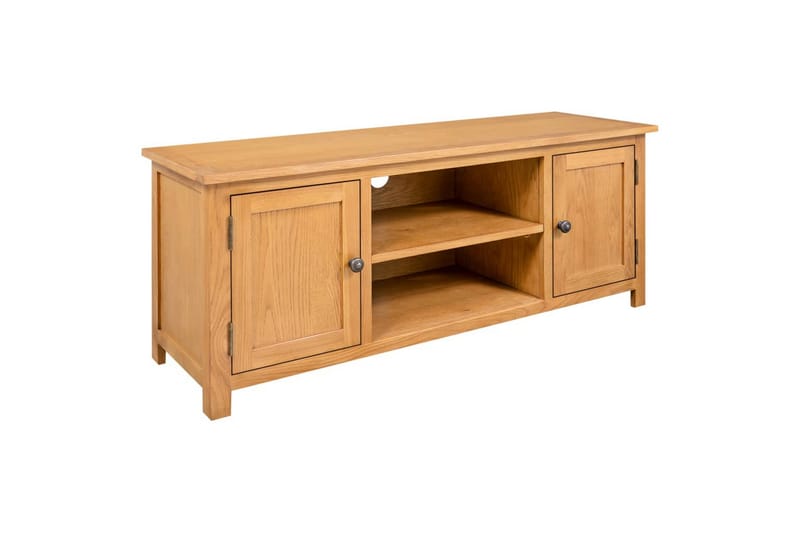 TV-benk 110x35x44 cm heltre eik - Brun - Møbler - Mediamøbel & tv møbel - TV-benk & mediabenk