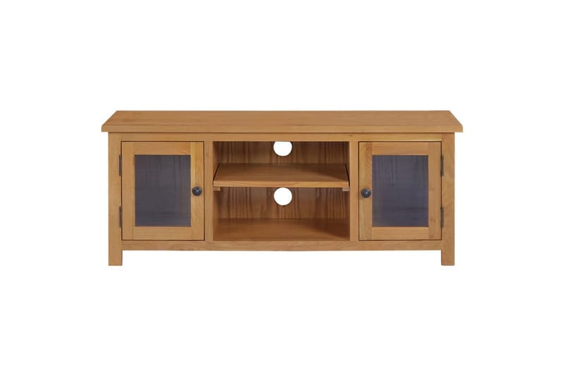 TV-benk 110x35x44 cm heltre eik - Brun - Møbler - Mediamøbel & tv møbel - TV-benk & mediabenk