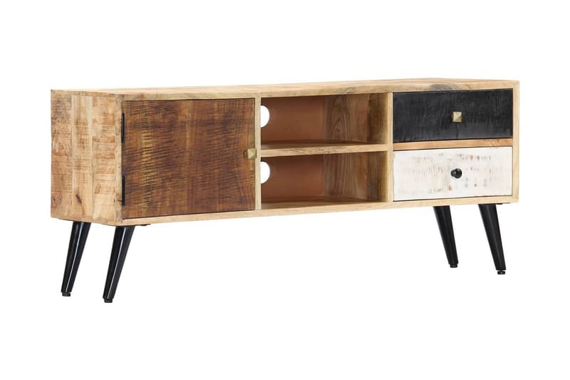 TV-benk 115x30x47 cm heltre mango - Brun - Møbler - Mediamøbel & tv møbel - TV-benk & mediabenk