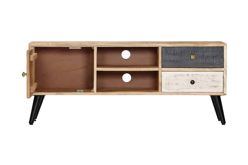 TV-benk 115x30x47 cm heltre mango - Brun - Møbler - Mediamøbel & tv møbel - TV-benk & mediabenk