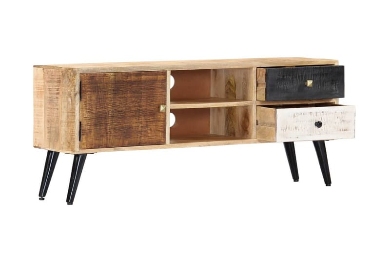 TV-benk 115x30x47 cm heltre mango - Brun - Møbler - Mediamøbel & tv møbel - TV-benk & mediabenk