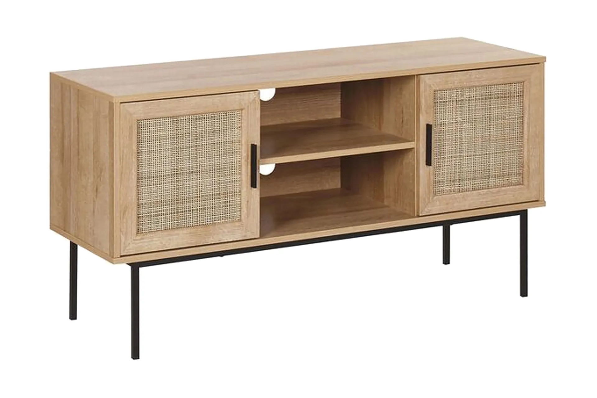 TV-benk 120 cm rotting lysebrun PASCO - Tre/natur