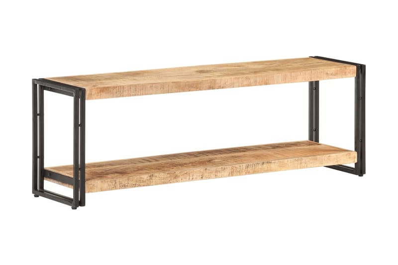 TV-benk 120x30x40 cm grovt mangotre - Møbler - Mediamøbel & tv møbel - TV-benk & mediabenk