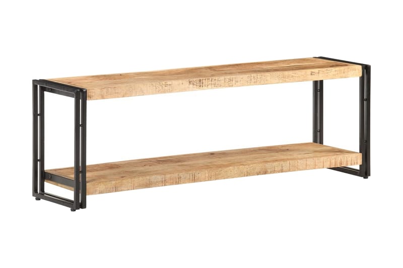 TV-benk 120x30x40 cm grovt mangotre - Møbler - Mediamøbel & tv møbel - TV-benk & mediabenk