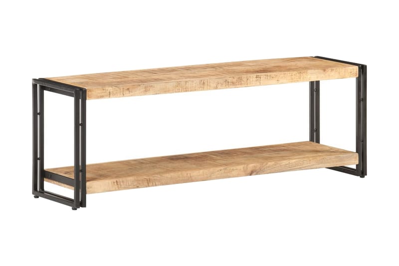 TV-benk 120x30x40 cm grovt mangotre - Møbler - Mediamøbel & tv møbel - TV-benk & mediabenk