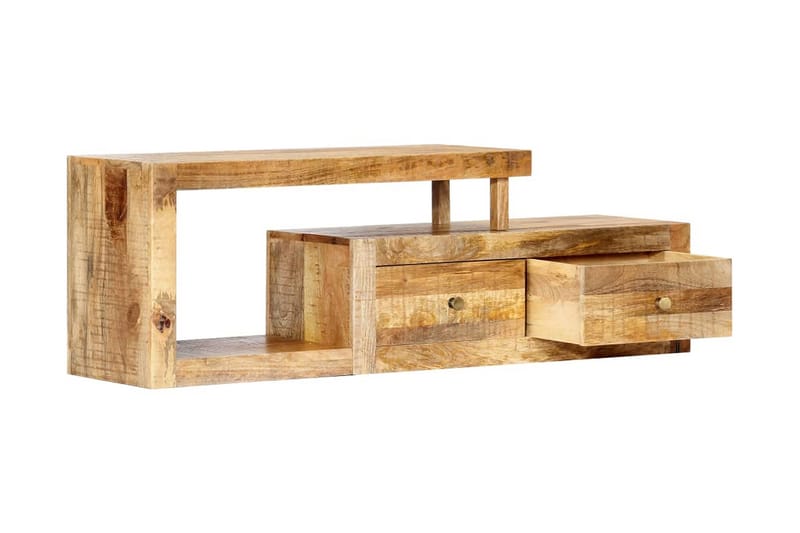 TV-benk 120x30x40 cm heltre mango - Brun - Møbler - Mediamøbel & tv møbel - TV-benk & mediabenk