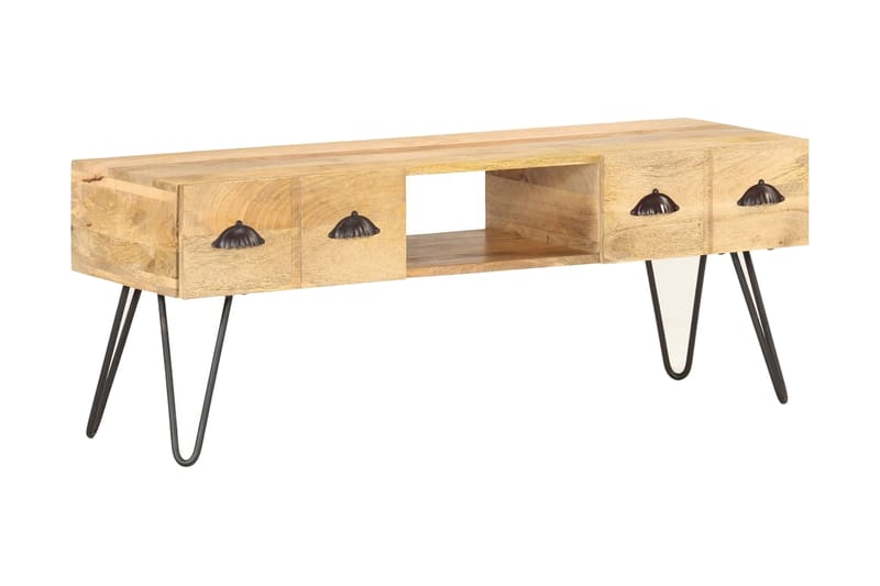 TV-benk 120x35x45 cm heltre mango - Møbler - Mediamøbel & tv møbel - TV-benk & mediabenk
