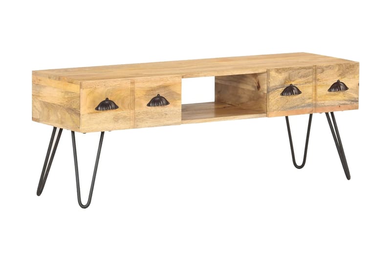 TV-benk 120x35x45 cm heltre mango - Møbler - Mediamøbel & tv møbel - TV-benk & mediabenk