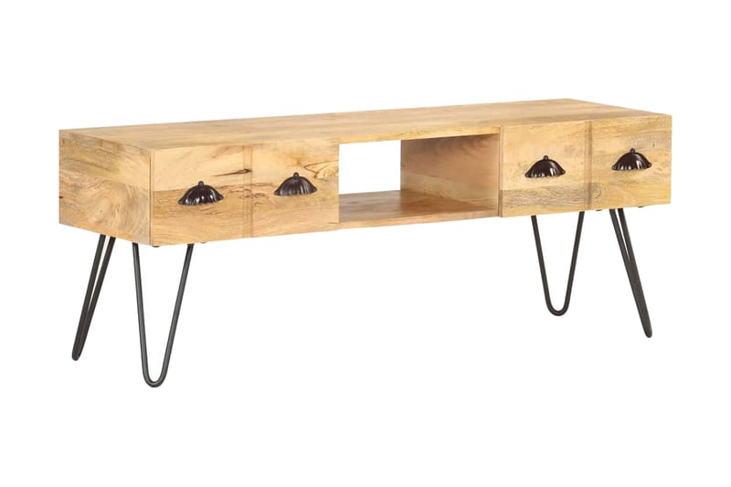 TV-benk 120x35x45 cm heltre mango - Møbler - Mediamøbel & tv møbel - TV-benk & mediabenk