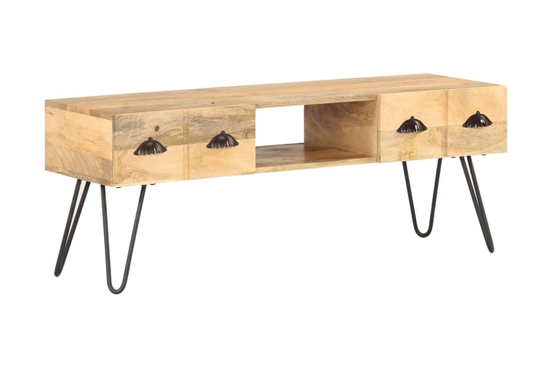 TV-benk 120x35x45 cm heltre mango - Møbler - Mediamøbel & tv møbel - TV-benk & mediabenk