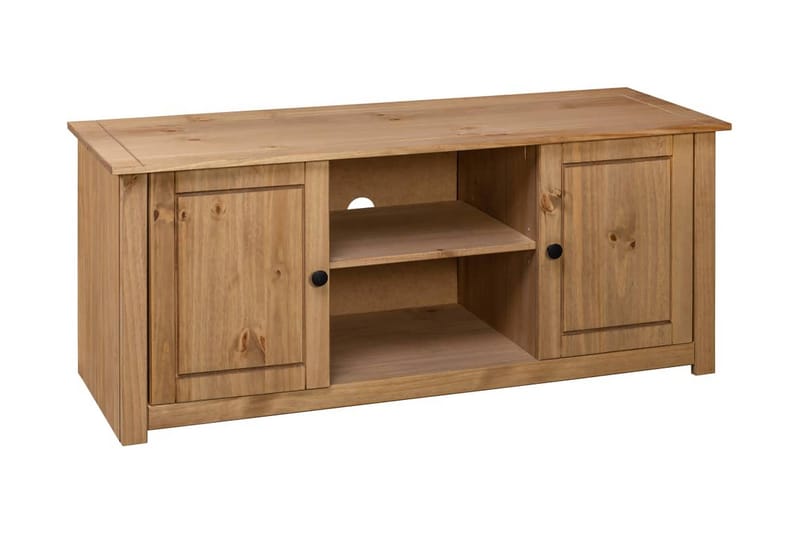 TV-benk 120x40x50 cm heltre furu Panama Range - Brun - Møbler - Mediamøbel & tv møbel - TV-benk & mediabenk