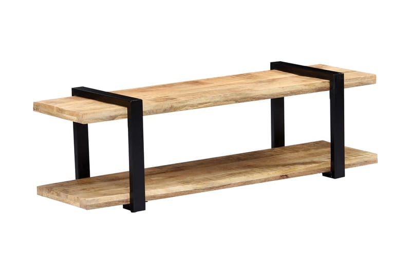 TV-benk 130x40x40 cm heltre mango - Brun - Møbler - Mediamøbel & tv møbel - TV-benk & mediabenk