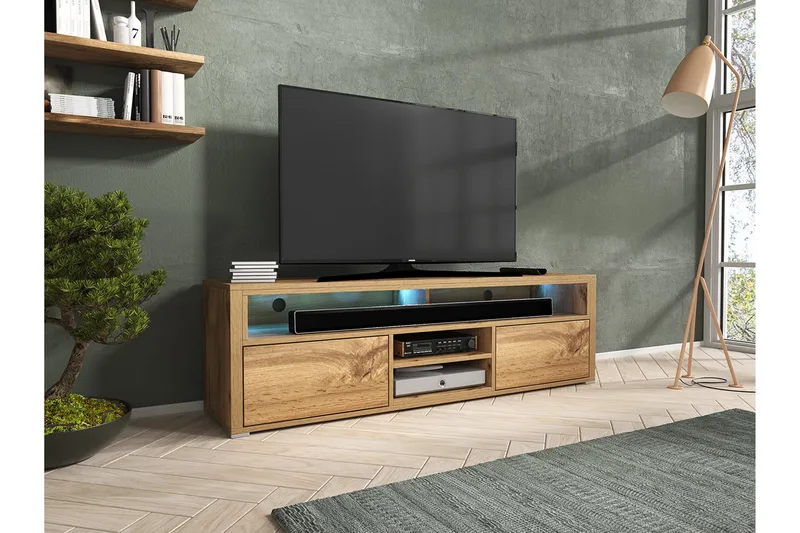 TV-benk 137 cm - Eik - Møbler - Mediamøbel & tv møbel - TV-benk & mediabenk