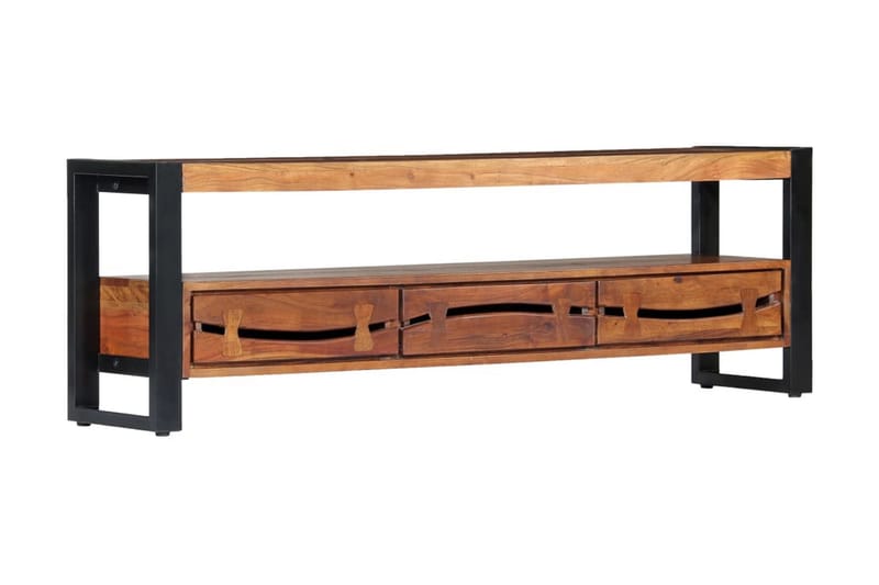 TV-benk 140x30x45 cm heltre akasie - Brun - Møbler - Mediamøbel & tv møbel - TV-benk & mediabenk