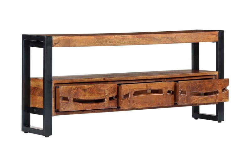 TV-benk 140x30x45 cm heltre akasie - Brun - Møbler - Mediamøbel & tv møbel - TV-benk & mediabenk