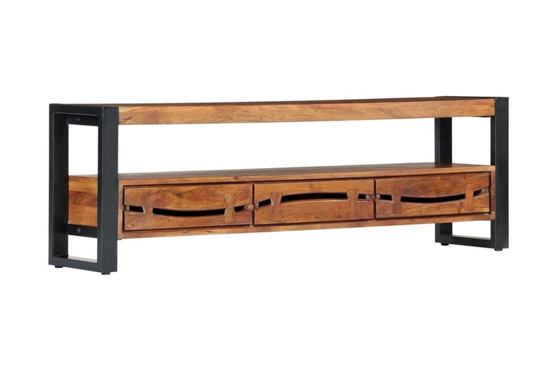 TV-benk 140x30x45 cm heltre akasie - Brun - Møbler - Mediamøbel & tv møbel - TV-benk & mediabenk