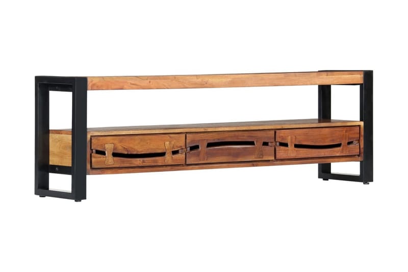 TV-benk 140x30x45 cm heltre akasie - Brun - Møbler - Mediamøbel & tv møbel - TV-benk & mediabenk