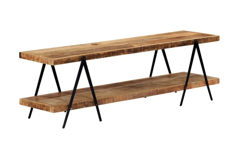 TV-benk 160x40x50 cm heltre mango - Brun - Møbler - Mediamøbel & tv møbel - TV-benk & mediabenk