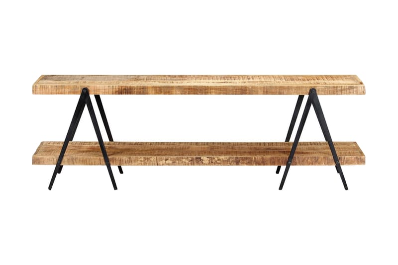 TV-benk 160x40x50 cm heltre mango - Brun - Møbler - Mediamøbel & tv møbel - TV-benk & mediabenk