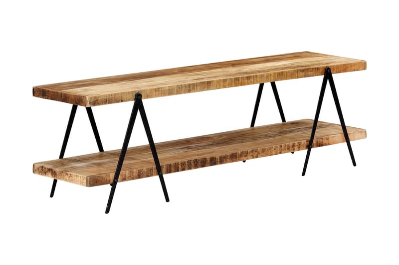 TV-benk 160x40x50 cm heltre mango - Brun - Møbler - Mediamøbel & tv møbel - TV-benk & mediabenk