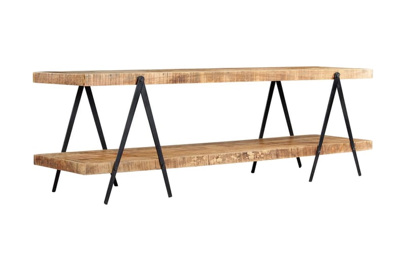 TV-benk 160x40x50 cm heltre mango - Brun - Møbler - Mediamøbel & tv møbel - TV-benk & mediabenk