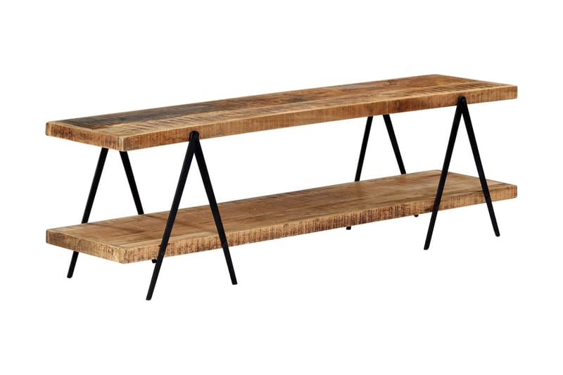 TV-benk 160x40x50 cm heltre mango - Brun - Møbler - Mediamøbel & tv møbel - TV-benk & mediabenk