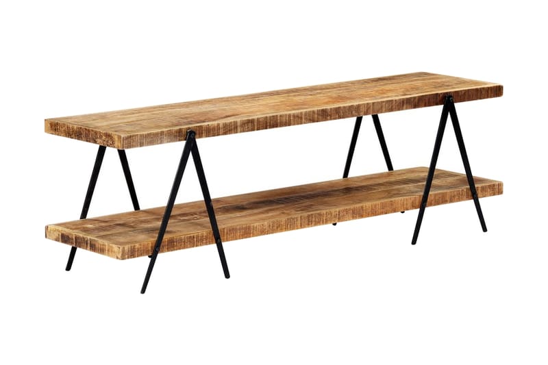 TV-benk 160x40x50 cm heltre mango - Brun - Møbler - Mediamøbel & tv møbel - TV-benk & mediabenk