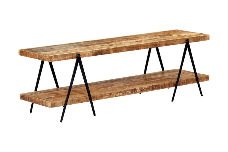 TV-benk 160x40x50 cm heltre mango - Brun - Møbler - Mediamøbel & tv møbel - TV-benk & mediabenk
