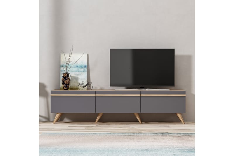 Tv-benk 180 cm - Antrasitt - Møbler - Mediamøbel & tv møbel - TV-benk & mediabenk