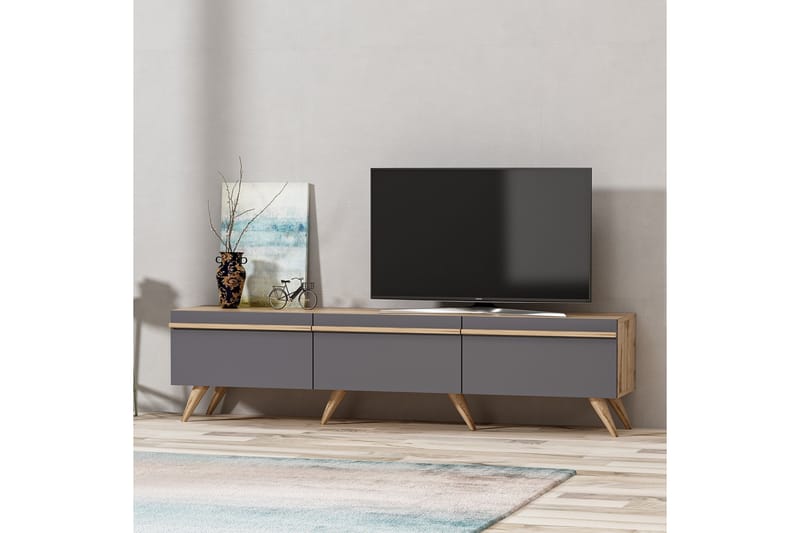 Tv-benk 180 cm - Antrasitt - Møbler - Mediamøbel & tv møbel - TV-benk & mediabenk