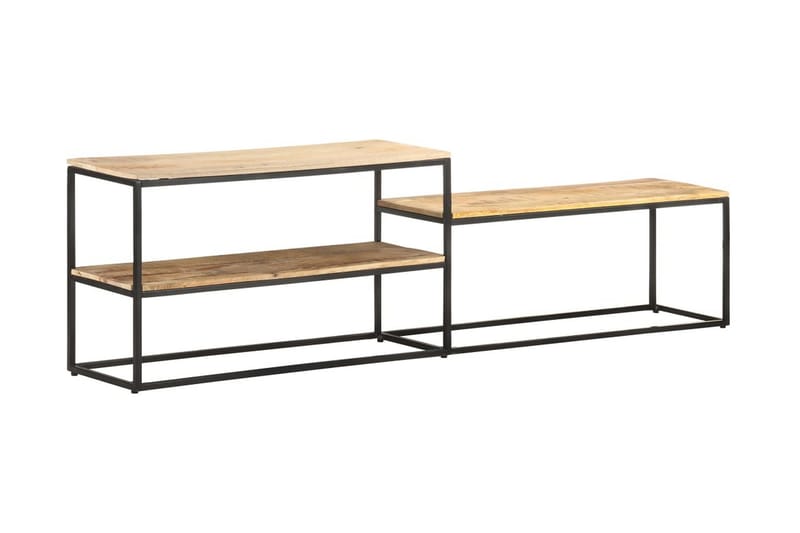 TV-benk 180x30x50 cm grovt mangotre - Møbler - Mediamøbel & tv møbel - TV-benk & mediabenk