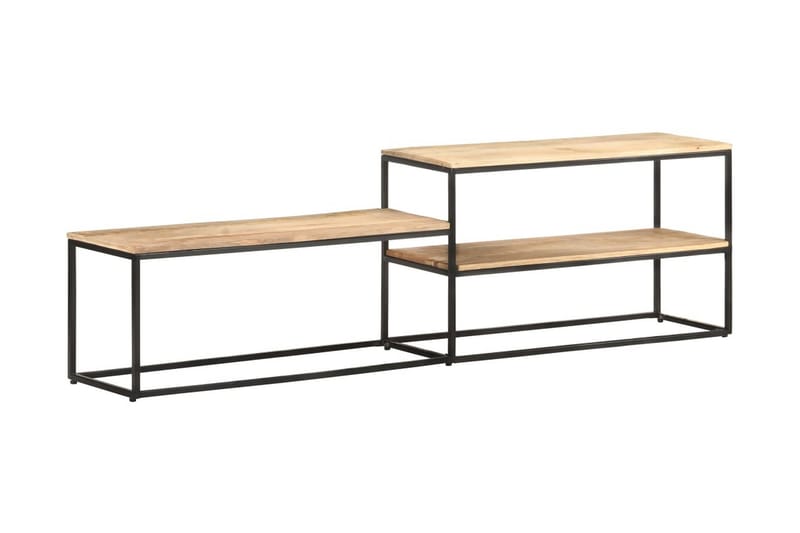 TV-benk 180x30x50 cm grovt mangotre - Møbler - Mediamøbel & tv møbel - TV-benk & mediabenk