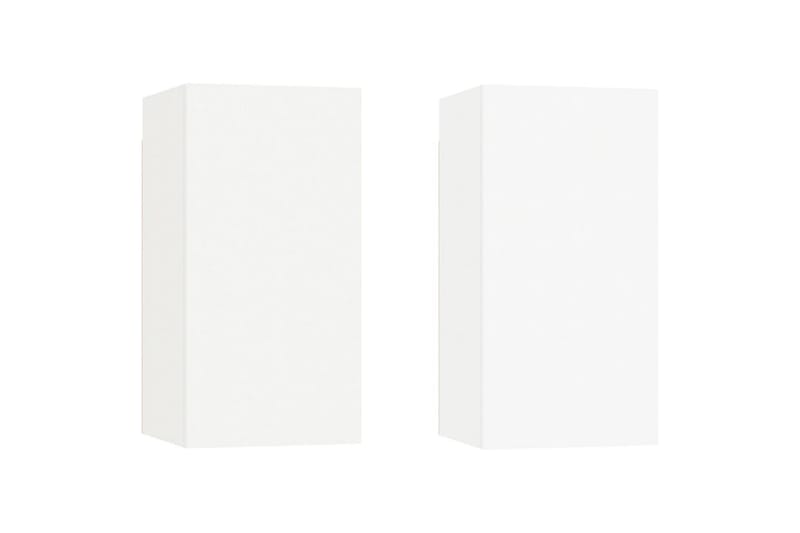 TV-benk 2 stk hvit 30,5x30x60 cm sponplate - Hvit - Møbler - Mediamøbel & tv møbel - TV-benk & mediabenk