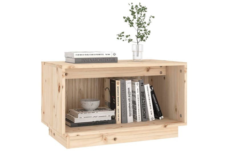 TV-benk 60x35x35 cm heltre furu - Brun - Møbler - Mediamøbel & tv møbel - TV-benk & mediabenk