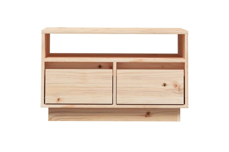 TV-benk 60x35x37 cm heltre furu - Brun - Møbler - Mediamøbel & tv møbel - TV-benk & mediabenk