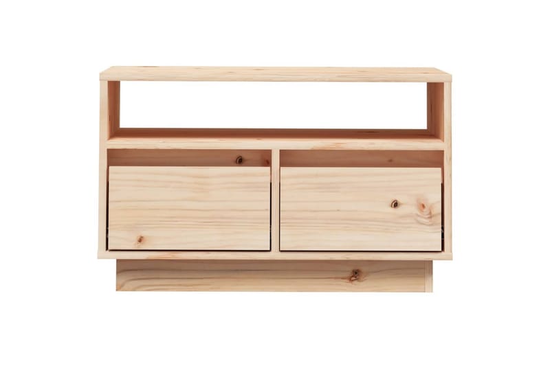 TV-benk 60x35x37 cm heltre furu - Brun - TV-benk & mediabenk