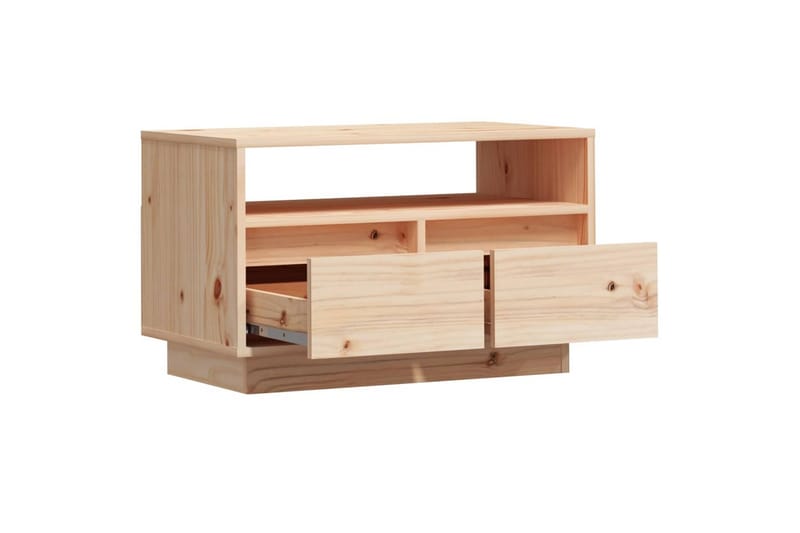 TV-benk 60x35x37 cm heltre furu - Brun - Møbler - Mediamøbel & tv møbel - TV-benk & mediabenk