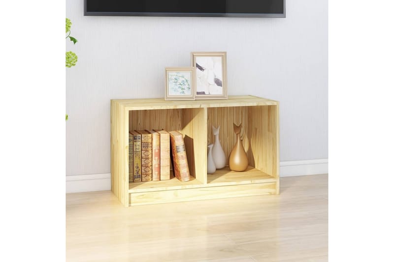 TV-benk 70x33x42 cm heltre furu - Brun - Møbler - Mediamøbel & tv møbel - TV-benk & mediabenk