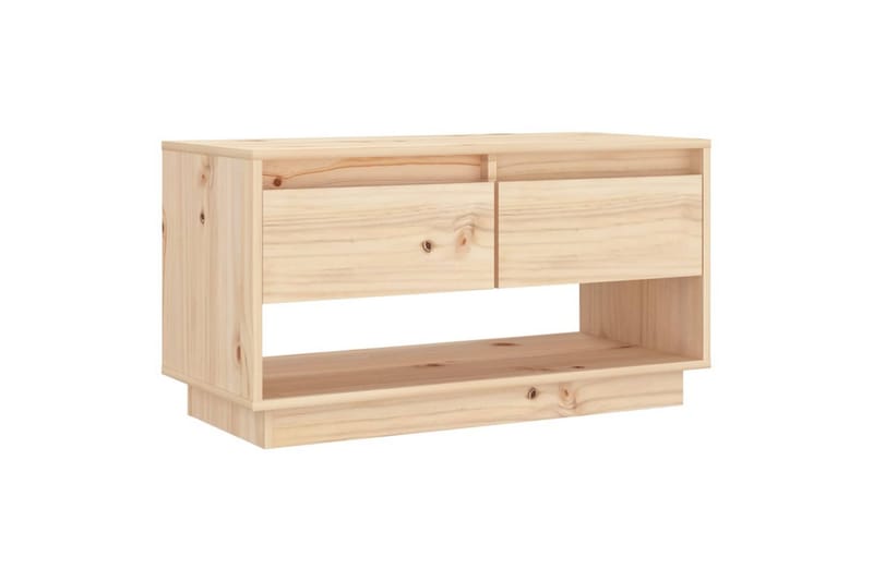 TV-benk 74x34x40 cm heltre furu - Brun - Møbler - Mediamøbel & tv møbel - TV-benk & mediabenk
