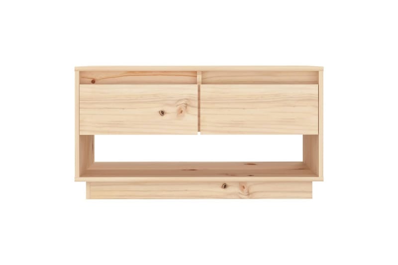 TV-benk 74x34x40 cm heltre furu - Brun - Møbler - Mediamøbel & tv møbel - TV-benk & mediabenk