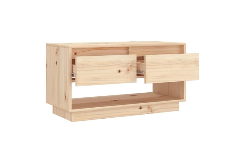 TV-benk 74x34x40 cm heltre furu - Brun - Møbler - Mediamøbel & tv møbel - TV-benk & mediabenk