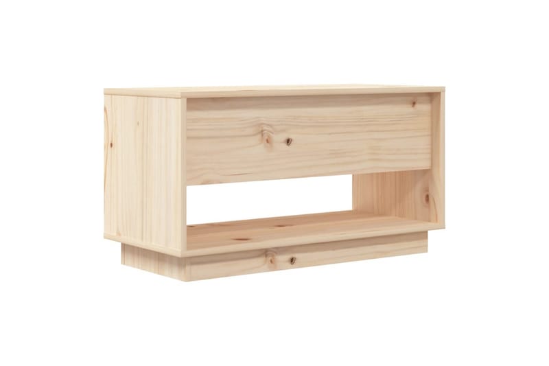 TV-benk 74x34x40 cm heltre furu - Brun - Møbler - Mediamøbel & tv møbel - TV-benk & mediabenk
