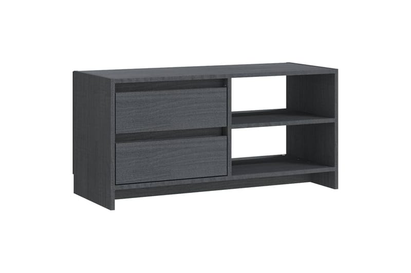 TV-benk 80x31x39 cm heltre furu grå - Grå - Møbler - Mediamøbel & tv møbel - TV-benk & mediabenk